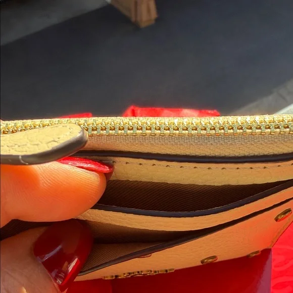 Coach Gold Studded Wristlet - Picture 4 of 8